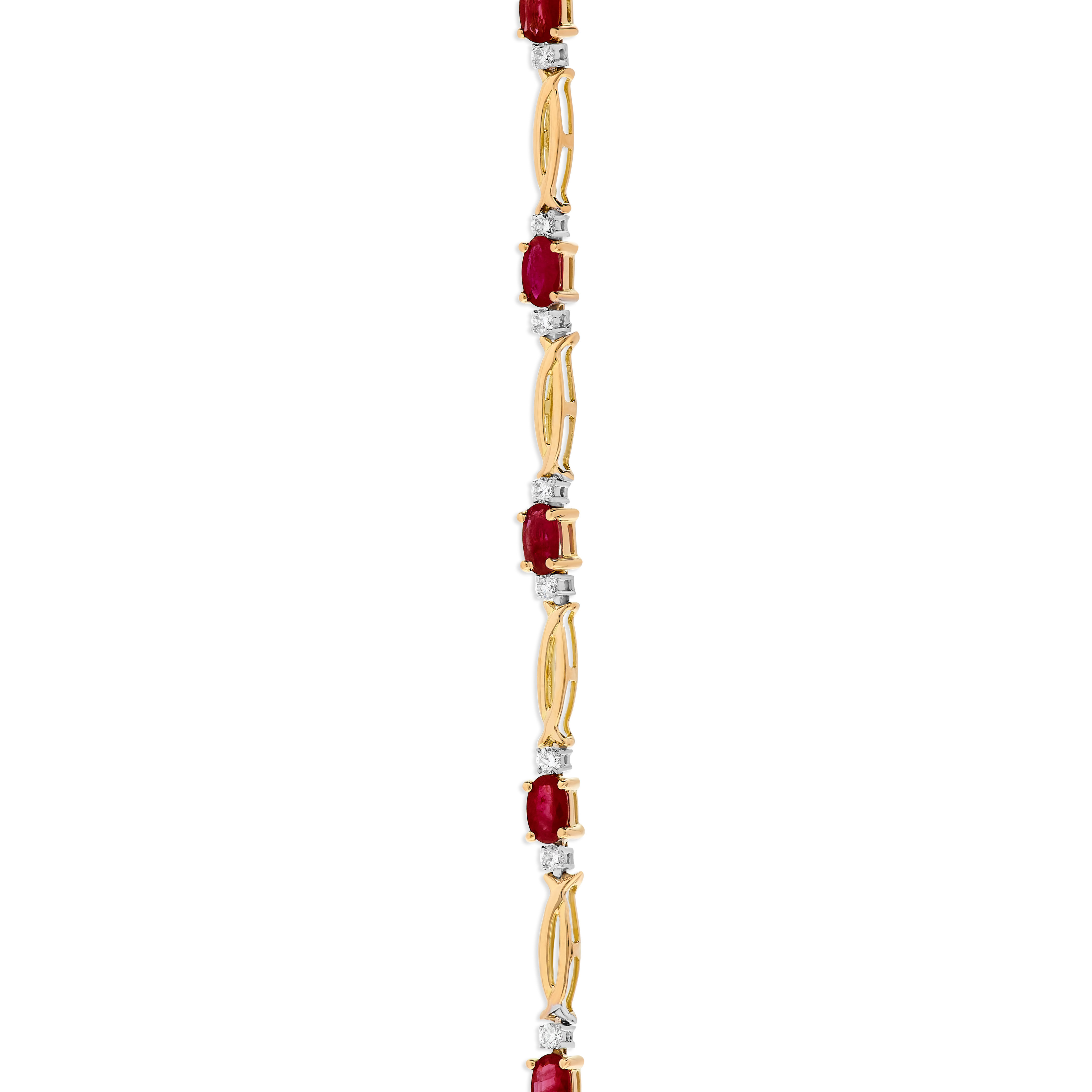 White gold and ruby bracelet cheap